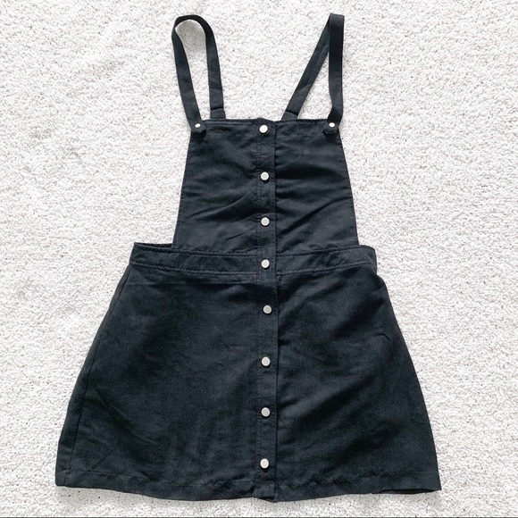 H&M overall dress - Black “suede” NWT - Picture 2 of 6